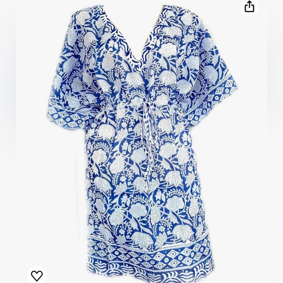 Beautiful blue Beach cover up - Picture 1 of 5